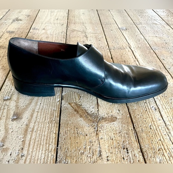 Loewe Black Leather Monk Strap Dress Shoes Size 44 Great Condition - Picture 8 of 12